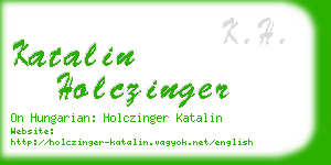 katalin holczinger business card